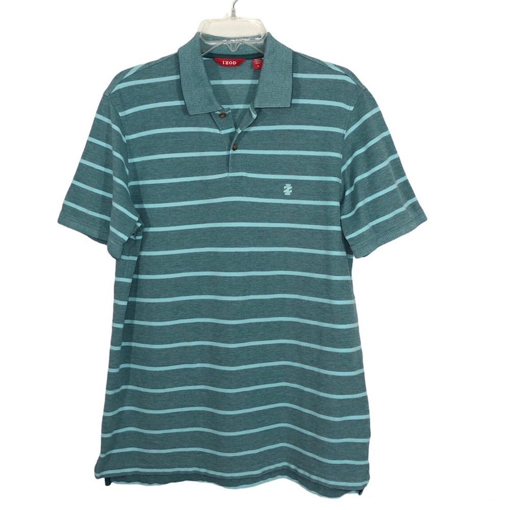 IZOD Men's Stripped Golf Fashion Short‎ Sleeve Polo Shirt M